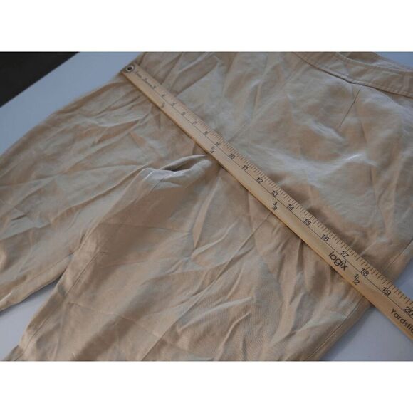 Anne Klein Women's Light Coffee Shimmer Twill Side Zip Pants Trouser  6 - Picture 6 of 8